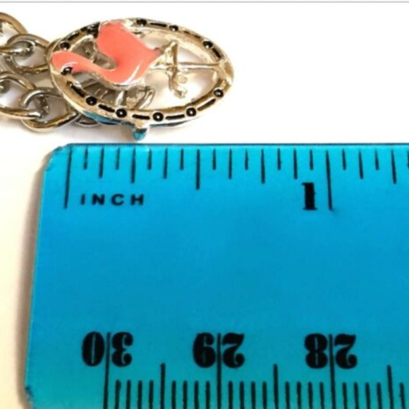 Silver Flamingo Bracelet Anklet 8-10.5" Island - Picture 8 of 8